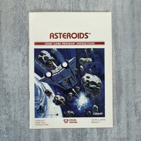 Atari 2600 Asteroids Video Computer System Game Program Complete Box VGC - Picture 5 of 15